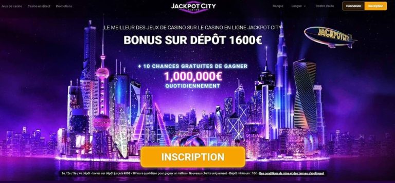 Jackpot City Casino inscription